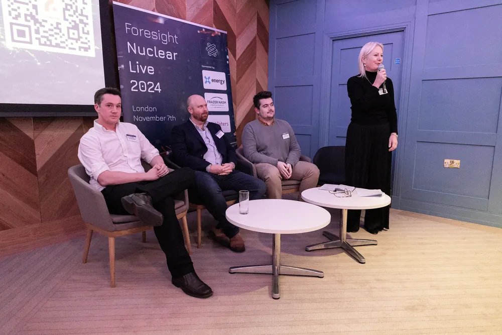 A panel discussion at Foresight Nuclear Live 2024 in London