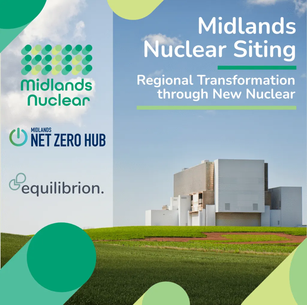 Midlands Nuclear Siting: Regional Transformation through New Nuclear. Midlands Nuclear, Midlands Net Zero Hub and Equilibrion.